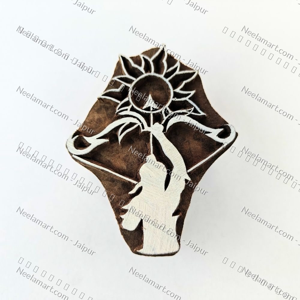 Spiritual Lord Ram Wooden Stamp printed impression